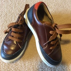 Boys leather sneakers